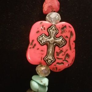 Southwest Chunky Cross Necklace